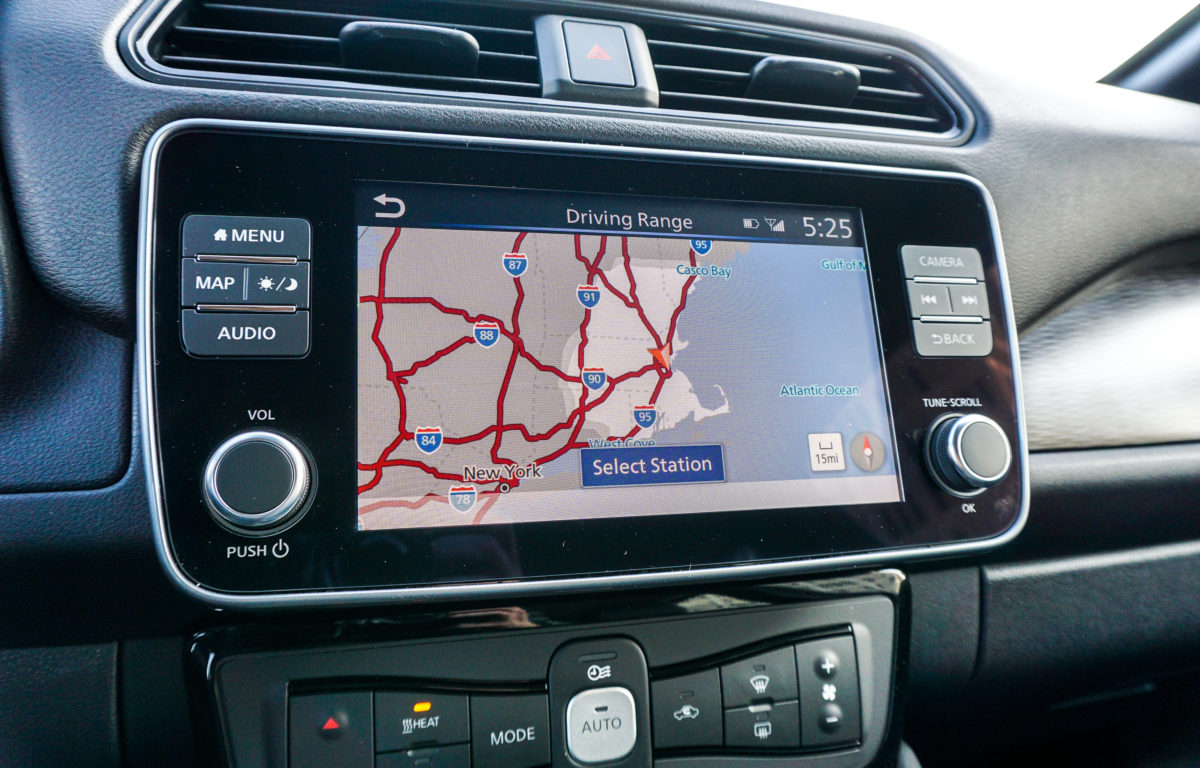 2020 Nissan Leaf SL Plus infotainment screen